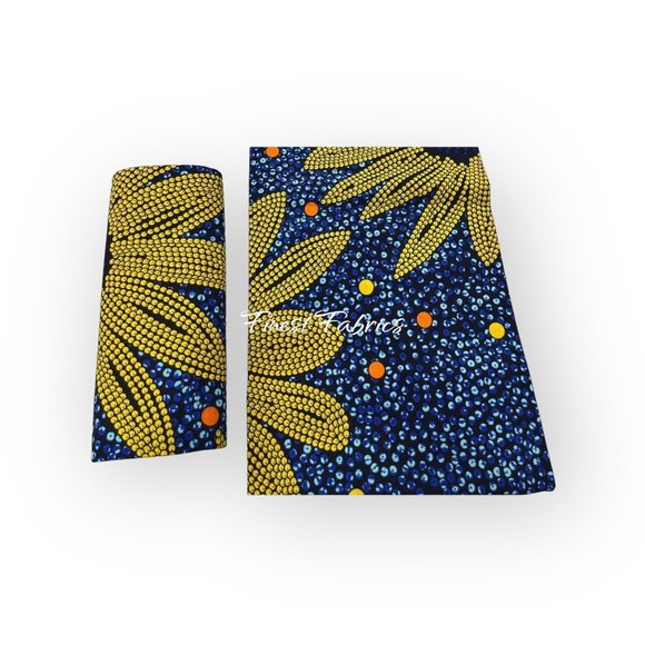 Ankara Fabric African Print Fabric Ankara Fabric By The Yard 100% Cotton Fabric - Picture 1 of 3